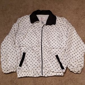 vintage 90s Polka Dot Windbreaker Jacket